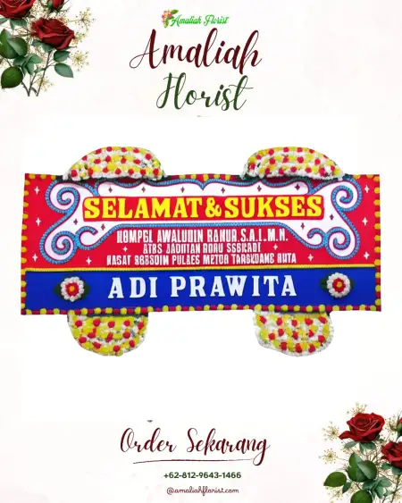 Papan Bunga Ucapan Selamat tempuran